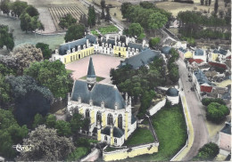 CPSM  France  Centre Val De Loire  37 Indre Et Loire  Champigny Sur Veude  La Chapelle Saint Louis Et Le Château - Champigny-sur-Veude