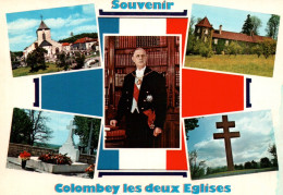 CPM - DE GAULLE - COLOMBEY-les 2 églises - Multivues ...Edition A.Chapel - Personnages