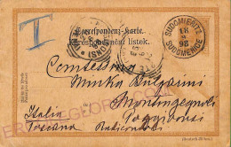 Ad5898 - CZECHOSLOVAKIA Austria - Postal History - STATIONERY CARD Sudomerice - Cartes Postales