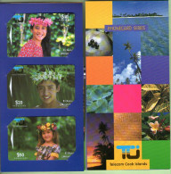 Cook Islands - 1995 Second Issue - Ei Katu Set (3) - COK3/65 - Mint In Folder - RARE - Islas Cook