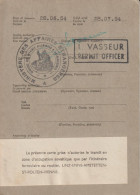 1954 - CARTE LAISSER-PASSER ALLIE (TARDIF !!) - ZONE D'OCCUPATION AUTRICHE - PARIS à VIENNE Via ENNS - 1939-45