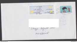 ENGLAND, COVER / AIR MAIL, BIRDS, REPUBLIC OF MACEDONIA  (007) - 2000 Type « Avions En Papier »