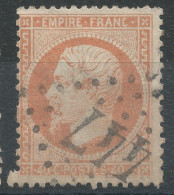 Lot N°77035   Variété/n°23 Orange Terne, Oblitéré GC 447 Bergerac, Dordogne (23), Indice 2, Filet SUD - 1862 Napoléon III