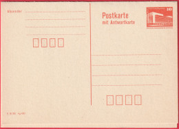 Entier Postal - Allemagne (DDR) - Berlin - Palast Der Republik - Carte Postale Avec Réponse Payée (1) (Envoi-Réponse) - Postkarten - Ungebraucht