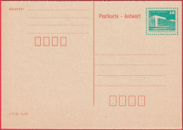 Entier Postal - Allemagne (DDR) - Berlin - Palast Der Republik - Carte Postale Avec Réponse Payée (2) (Envoi-Réponse) - Cartes Postales - Neuves