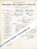 1937 HUY - CHARLES CHARLIER - Matériel De Chemin De Fer & Decauville, Matériel Agricole, Charbonnage, Sucrerie, Carrière - Sonstige & Ohne Zuordnung