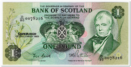 SCOTLAND,1 POUND,1985,P.111f,UNC BUT 1 TEAR - 1 Pound