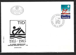 YOUGOSLAVIE. N°1993 De 1985 Sur Enveloppe 1er Jour. Aviron. - Rowing