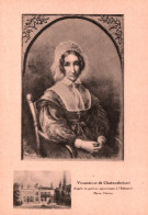 CPSM - Mme CHATEAUBRIAND - Portrait Appartenant à L'Infirmerie Marie-Thérèse PARIS - Edition J.Brunissen - Ecrivains