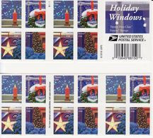 USA**CHRISTMAS Windows Decoration 2016-Booklet 20stamps-Mi 5337-40-WeihnachtEN-nOEL-kerstmis - Ongebruikt