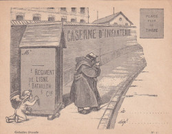 France Enveloppe Illustrée Avec Place Pour Le Timbre - 1877-1920: Semi-Moderne