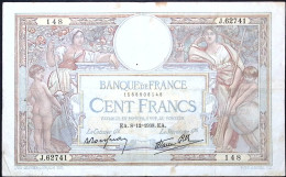 FRANCE * 100 Francs LOM * Date 08/12/1938 * Etat/Grade TB+/FF * Fay 25.36 * - 100 F 1908-1939 ''Luc Olivier Merson''