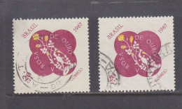 BRAZIL - BRESIL - BRASIL - O / FINE CANCELLED - 1967 - GOLDEN ROSE , ROSE D'OR -  Yv. 829    Mi. 1144   (x2) - Used Stamps