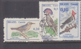 BRAZIL - BRESIL - BRASIL - O / FINE CANCELLED - 1968 / 1969 - BIRDS , OISEAUX , VÖGEL   Yv. 859A/861   Mi. 1178/9 + 1223 - Usati
