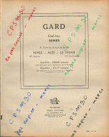 ANNUAIRE - 30 - Département Gard - Année 1947 édition Didot-Bottin - 106 Pages - Telefonbücher