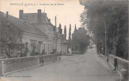 GENILLE (Indre-et-Loire) - Avenue De La Gare - Ecrit 1911 (2 Scans) Berthe Biard, Lingère à Anjouin Cher 18 - Genillé