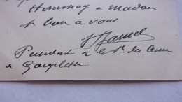 Autographe D Henri Pierre Jamet Gien  1858 Et Mort à Gargilesse (Indre) 1940 Peintre A Son Ami Joseph Pierre Vue L Herms - Maler Und Bildhauer