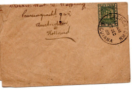 68000 - Britisch-Guyana - 1903 - 1c Schiff GAStreifband GEORGETOWN -> AMSTERDAM (Niederlande) - Guyana Britannica (...-1966)