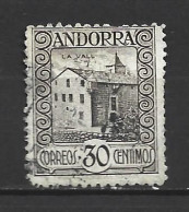 ANDORRA CORREO ESAPÑOL  Nº 21USADO  EL MAS DIFICIL DE LA SERIE (S.1B) - Oblitérés