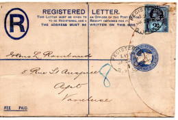 68009 - Grossbritannien - 1896 - 2d QV GA-R-Umschlag M ZusFrankatur S.W.D.O. -> APT (Frankreich), WSt & Marke Perfin AN - Storia Postale