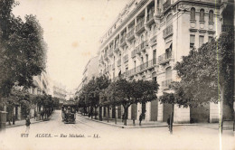 ALGERIE - Alger - Rue Michelet - Tramway - Animé - Carte Postale Ancienne - Algiers