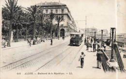 ALGERIE - Alger - Boulevard De La République - Tramway - Animé - Carte Postale Ancienne - Alger