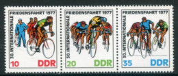 DDR / E. GERMANY 1977 Peace Cycle Race MNH / **.  Michel 2216-18 - Unused Stamps