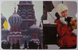 RUSSIA / USSR - Alcatel - Magnetic - Field Trial / Test - B - Kremlin Girl In Telephone Booth - Bell Tel - VF Used - Russia