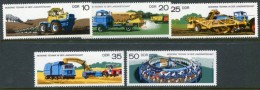 DDR / E. GERMANY 1977 Agricultural Machines MNH / **.  Michel 2236-40 - Nuevos