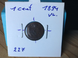 België Leopold II 1 Cent 1894. (Morin 227) - 1 Cent