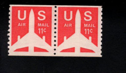 334226030  1971 (XX) POSTFRIS MINT NEVER HINGED  SCOTT  C82 Jet Airliner Pair Coils - 2b. 1941-1960 Neufs