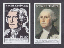 1982 Sao Tome And Principe 774b-775b 250 Years Of George Washington 12,00 € - George Washington