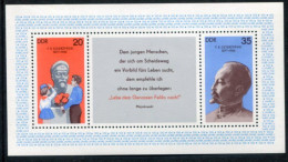 DDR / E. GERMANY 1977 Dzerzhinsky Centenary Block MNH / **.  Michel Block 49 - 1971-1980