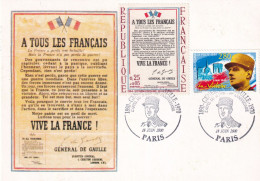 Thème De Gaulle - France - Carte Maximum - De Gaulle (General)
