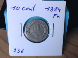 België Leopold II 10 Cent 1894 Fr. (Morin 236) - 10 Centimes