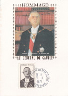Thème De Gaulle - France - Carte Maximum - De Gaulle (General)