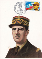 Thème De Gaulle - France - Carte Maximum - De Gaulle (General)