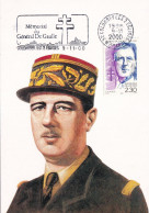 Thème De Gaulle - France - Carte Maximum - De Gaulle (General)