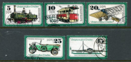 DDR / E. GERMANY 1977 Transport Museum Used.  Michel 2254-58 - Used Stamps