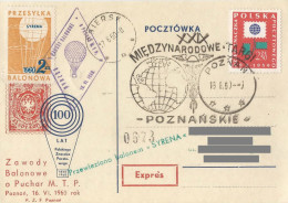 Poland Post - Balloon PBA.1960.poz.syr.01: National Competitions Poznan Syrena - Palloni