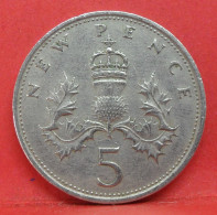 5 Pence 1968 - TB - Pièce Monnaie Grande-Bretagne - Article N°2759 - 5 Pence & 5 New Pence