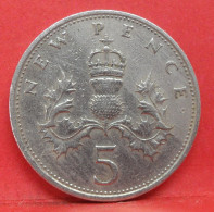 5 Pence 1969 - TB - Pièce Monnaie Grande-Bretagne - Article N°2761 - 5 Pence & 5 New Pence