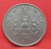 5 Pence 1970 - TB - Pièce Monnaie Grande-Bretagne - Article N°2763 - 5 Pence & 5 New Pence
