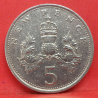 5 Pence 1971 - TB - Pièce Monnaie Grande-Bretagne - Article N°2766 - 5 Pence & 5 New Pence