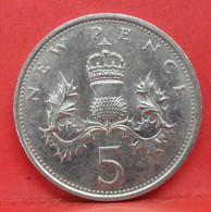 5 Pence 1979 - TTB - Pièce Monnaie Grande-Bretagne - Article N°2772 - 5 Pence & 5 New Pence