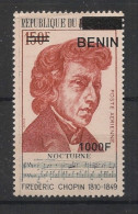 BENIN - 2009 - N°Mi. 1629 - Chopin 1000F / 150F - Neuf** / MNH / Postfrisch - Musique