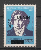 BENIN - 2009 - N°Mi. 1606 - Beethoven 300F / 90F - Neuf** / MNH / Postfrisch - Musique