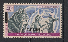 BENIN - 2009 - N°Mi. 1579 - La Fontaine 50F / 40F - Neuf** / MNH / Postfrisch - Conejos