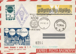 Poland Post - Balloon PBA.1962.poz.kat.04: Competition For The Poznan Fair Cup Katowice - Palloni