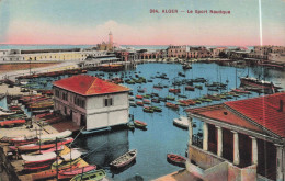 ALGERIE - Alger - Le Sport Nautique - Port - Bateaux - Phare - Colorisé - Carte Postale Ancienne - Algiers